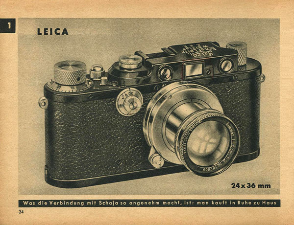 Leica III Schaja Photo Führer 1936
