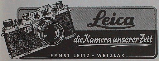 Leica IIIc Anzeige aus dem Jahre 1950