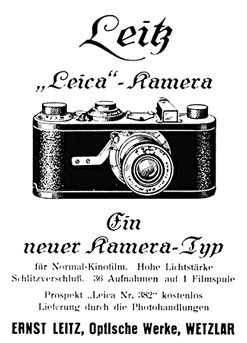 Leica I Anzeige von1925